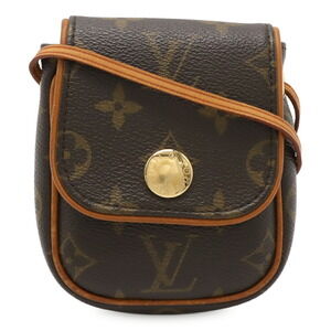 LOUIS VUITTON Brown Monogram Pochette Shoulder Bag